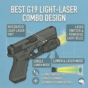 A professional design layout of the best g19 light and laser combination unit.