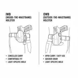 A guide showing light-bearing holster compatibility for the best light for glock.