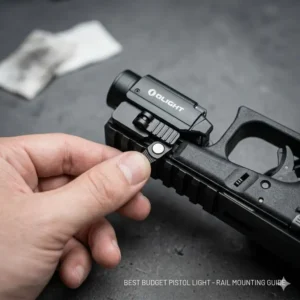 Step-by-step guide on how to mount the best budget pistol light to a standard accessory rail.