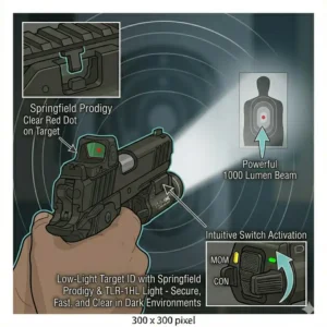 Using the best light for springfield prodigy in a low-light target identification training scenario