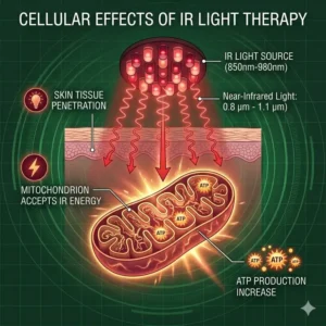 An illustration of a television remote control sending a pulsed IR light signal to a TV receiver.